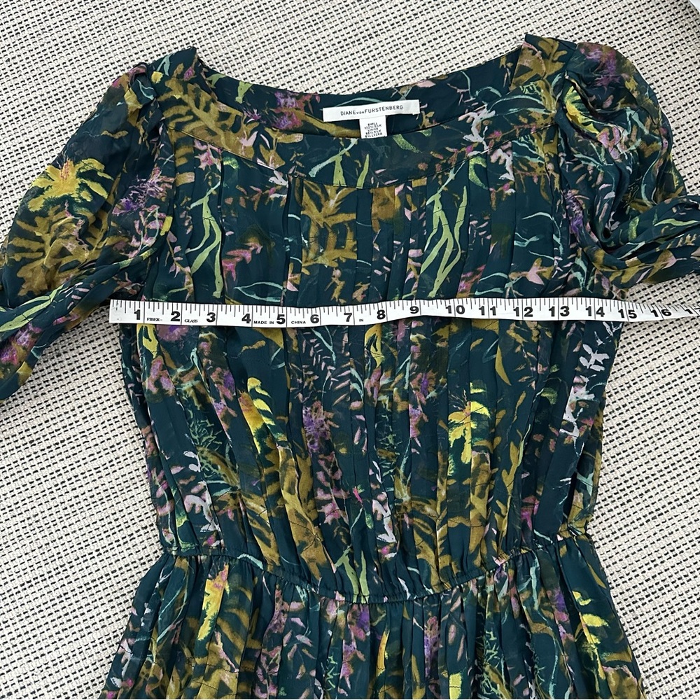 Diane von Furstenberg DVF dress green mini - Picture 5 of 8